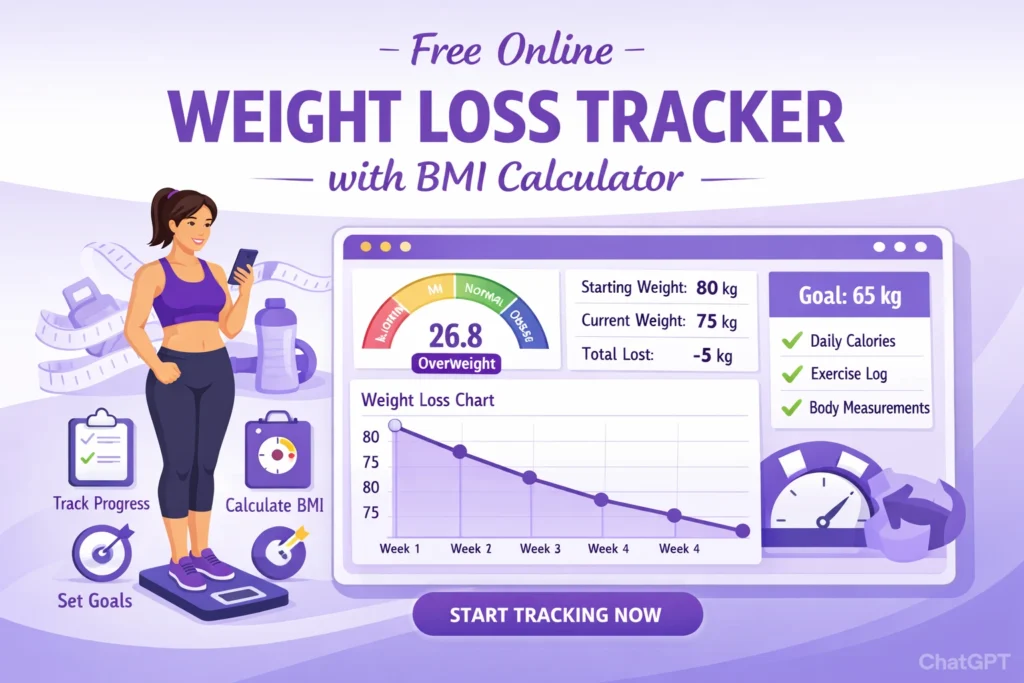 Free Online Weight Loss Tracker with BMI Calculator