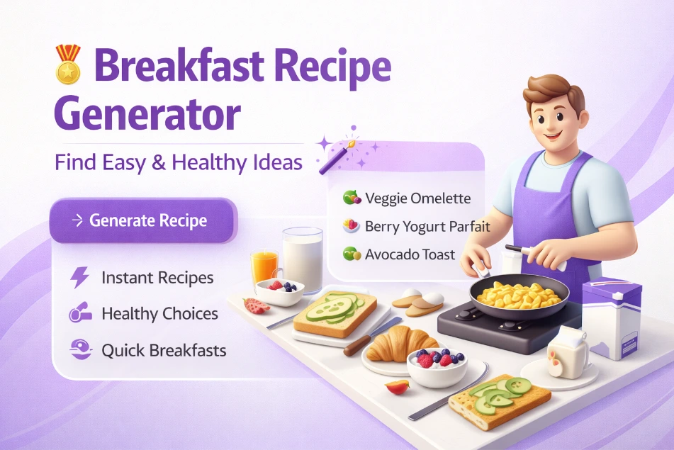🥇 Breakfast Recipe Generator – Find Easy & Healthy Ideas
