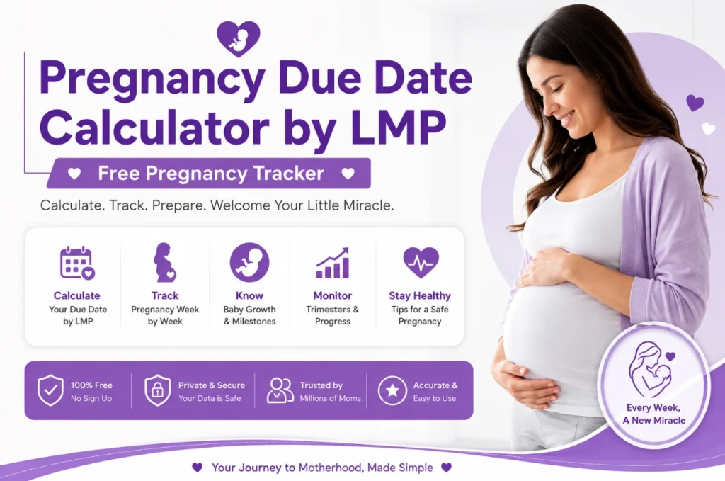 Pregnancy Due Date Calculator by LMP Free Pregnancy Tracker