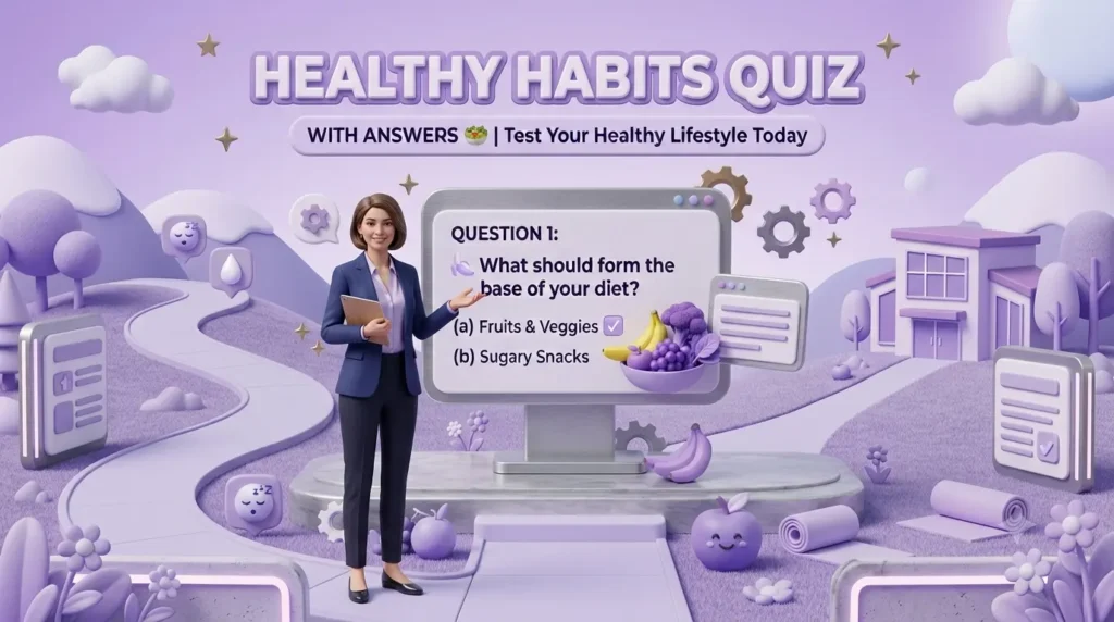 🥗Healthy Habits Quiz with Answers ✅ Fun Wellness & Lifestyle Test
