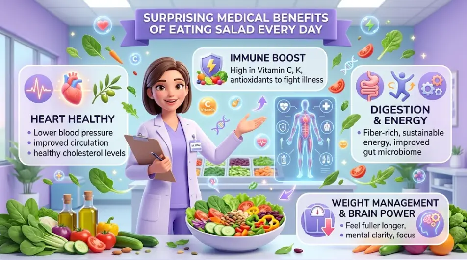 Surprising Medical Benefits of Eating Salad Every Day